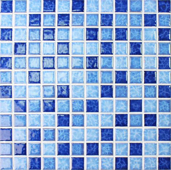 color tile modern pool tile